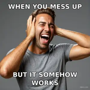 Close Call Success meme template