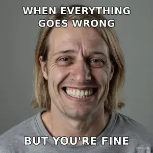 Laughing Through Pain meme template