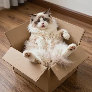 Cat In Box meme template