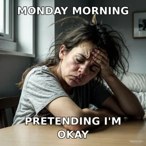 Monday Morning Struggle meme template