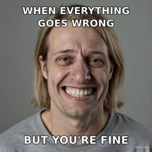 Laughing Through Pain meme template