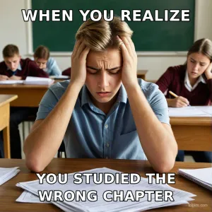 Exam Panic meme template